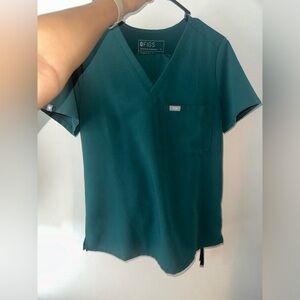 Figs Green Scrubs Set